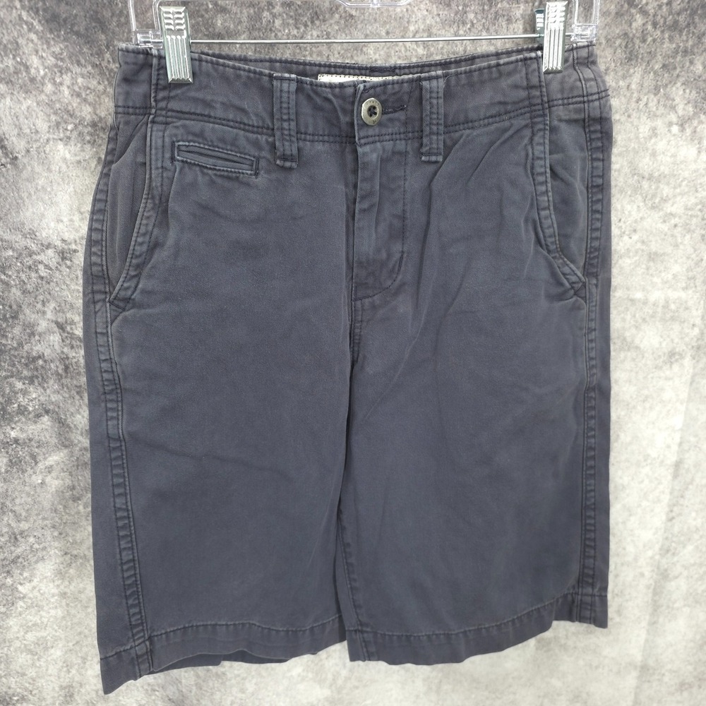 American Eagle Shorts Mens 26 Gray Longboard Chino Bermuda Flat Front Casual